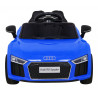 Audi R8 na akumulator dla dzieci Niebieski + Pilot + EVA + Wolny Start + MP3 LED