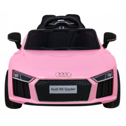 Audi R8 na akumulator dla dzieci Różowy + Pilot + EVA + Wolny Start + MP3 LED