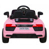 Audi R8 na akumulator dla dzieci Różowy + Pilot + EVA + Wolny Start + MP3 LED