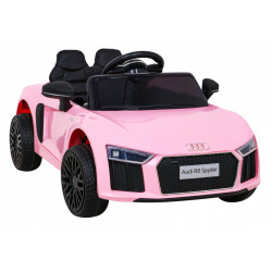 Audi R8 na akumulator dla dzieci Różowy + Pilot + EVA + Wolny Start + MP3 LED