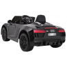 Audi R8 Spyder na akumulator Czarny + Pilot + EVA + Wolny Start + Radio MP3 + LED