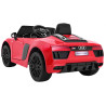 Audi R8 Spyder na akumulator Czerwony + Pilot + EVA + Wolny Start + Radio MP3 + LED