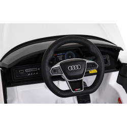 Audi RS E-Tron GT na akumulator Biały + Pilot + Napęd 4x4 + Radio MP3 + LED + EVA