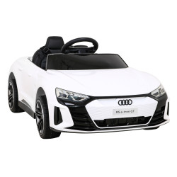 Audi RS E-Tron GT na akumulator Biały + Pilot + Napęd 4x4 + Radio MP3 + LED + EVA