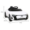 Audi RS E-Tron GT na akumulator Biały + Pilot + Napęd 4x4 + Radio MP3 + LED + EVA