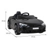Audi RS E-Tron GT na akumulator Czarny + Pilot + Napęd 4x4 + Radio MP3 + LED + EVA
