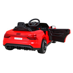 Audi RS E-Tron GT na akumulator Czerwony + Pilot + Napęd 4x4 + Radio MP3 + LED + EVA