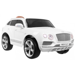 Auto na akumulator Bentley Bentayga dla dzieci, Biały
