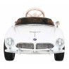 Autko BMW 507 Retro elektryczne dla dzieci Biały + Audio LED + Pilot + Ekoskóra + EVA + Wolny Start