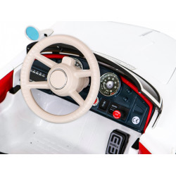 Autko BMW 507 Retro elektryczne dla dzieci Biały + Audio LED + Pilot + Ekoskóra + EVA + Wolny Start