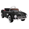 Autko BMW 507 Retro elektryczne dla dzieci Czarny + Audio LED + Pilot + Ekoskóra + EVA + Wolny Start