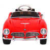 Autko BMW 507 Retro elektryczne dla dzieci Czerwony + Audio LED + Pilot + Ekoskóra + EVA + Wolny Start