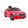 BMW 6 GT Autko na akumulator Czerwone + Pilot
