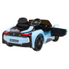 BMW I8 Lift Auto na akumulator Niebieski + Pilot + Wolny Start + 3-pkt pasy + MP3 USB + LED
