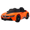 BMW I8 Lift Auto na akumulator Pomarańczowy + Pilot + Wolny Start + 3-pkt pasy + MP3 USB + LED