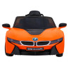 BMW I8 Lift Auto na akumulator Pomarańczowy + Pilot + Wolny Start + 3-pkt pasy + MP3 USB + LED
