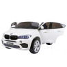 BMW X6M XXL dla 2 dzieci Biały SUV + Pilot + Ekoskóra