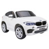BMW X6M XXL dla 2 dzieci Biały SUV + Pilot + Ekoskóra