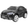 BMW X6M XXL dla 2 dzieci Czarny SUV + Pilot + Ekoskóra