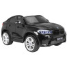BMW X6M XXL dla 2 dzieci Czarny SUV + Pilot + Ekoskóra