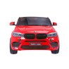 BMW X6M XXL dla 2 dzieci Czerwony SUV + Pilot + Ekoskóra