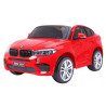 BMW X6M XXL dla 2 dzieci Czerwony SUV + Pilot + Ekoskóra