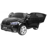 BMW X6M XXL dla 2 dzieci Lakier Czarny SUV + Pilot + Ekoskóra