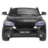 BMW X6M XXL dla 2 dzieci Lakier Czarny SUV + Pilot + Ekoskóra