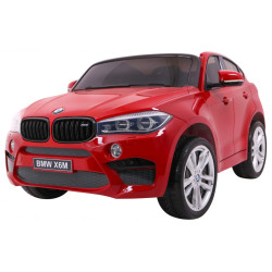 SUV BMW X6M XXL dla 2 dzieci Lakier Czerwony + Pilot + Ekoskóra