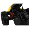 Gokart na akumulator Bolid XR-1 dla dzieci Żółty + Regulowana kierownica + Profilowane siedzenie