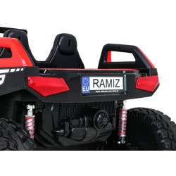 Buggy Clash na akumulator dla 2 dzieci Czerwony + Pilot + Napęd 4x4 + Regulacja siedzenia + Radio MP3 + LED