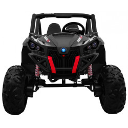 Buggy SuperStar dla dzieci Czarny + MP4 + Napęd 4x4 + Pilot + Bagażnik + LED + Blokada drzwi