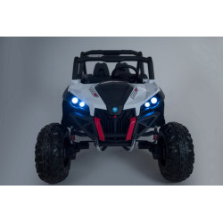 Buggy SuperStar dla dzieci Biały + Napęd 4x4 + Pilot + Bagażnik + MP3 LED + Blokada drzwi