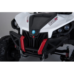 Buggy SuperStar dla dzieci Biały + Napęd 4x4 + Pilot + Bagażnik + MP3 LED + Blokada drzwi