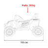 Buggy UTV 2000M Racing Auto na akumulator Czerwony + MP3 Dźwięki Światła + Pilot + Wolny Start
