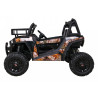 Buggy UTV Terenówka dla dzieci Czarny + Pilot + Bagażnik + Wolny Start + EVA + MP3 LED