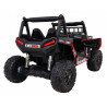 Buggy UTV Terenówka dla dzieci Czerwony + Pilot + Bagażnik + Wolny Start + EVA + MP3 LED