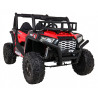 Buggy UTV Terenówka dla dzieci Czerwony + Pilot + Bagażnik + Wolny Start + EVA + MP3 LED