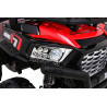 Buggy UTV Terenówka dla dzieci Czerwony + Pilot + Bagażnik + Wolny Start + EVA + MP3 LED