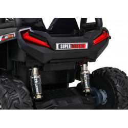 Buggy UTV Terenówka dla dzieci Czerwony + Pilot + Bagażnik + Wolny Start + EVA + MP3 LED