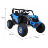Buggy UTV-MX na akumulator dla dzieci Niebieski + Napęd 4x4 + Pilot + Audio LED + Schowek + EVA + Wolny Start
