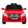 Autko City Rider dla dzieci Czerwony + Pilot + Regulacja kierownicy + Wolny Start + MP3 USB + LED