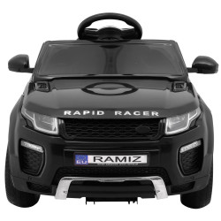 Autko Rapid Racer elektryczne dla dzieci, Czarny SUV + Pilot