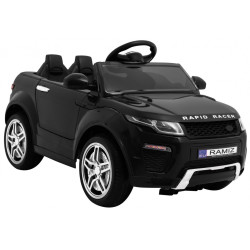 Autko Rapid Racer elektryczne dla dzieci, Czarny SUV + Pilot
