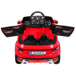 Autko Rapid Racer elektryczne dla dzieci, Czerwony SUV + Pilot