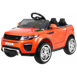 Autko Rapid Racer elektryczne dla dzieci, Pomarańczowy SUV + Pilot