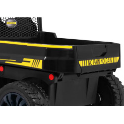 Autko Farmer Truck dla 2 dzieci Czarny + Napęd 4x4 + Pilot + Kiper + Audio LED