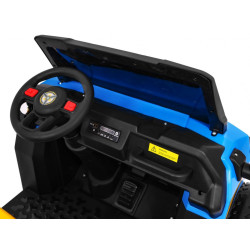 Autko Farmer Truck dla 2 dzieci Niebieski + Napęd 4x4 + Pilot + Kiper + Audio LED