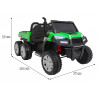 Autko Farmer Truck dla 2 dzieci Zielony + Napęd 4x4 + Pilot + Kiper + Audio LED