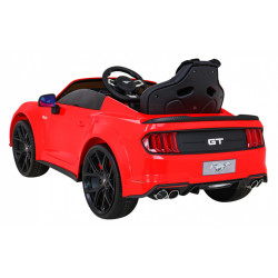 Autko Ford Mustang GT na akumulator dla dzieci Czerwony